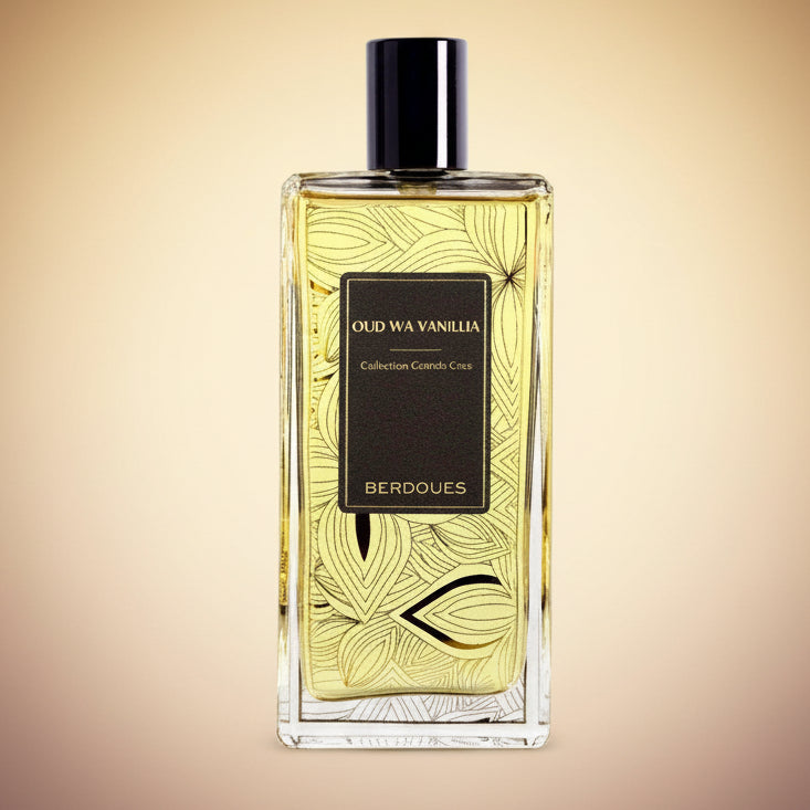 Berdoues Oud Wa Vanillia decant bottle, 10ml, amber glass with spray