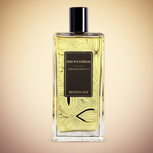 Berdoues Oud Wa Vanillia decant bottle, 10ml, amber glass with spray