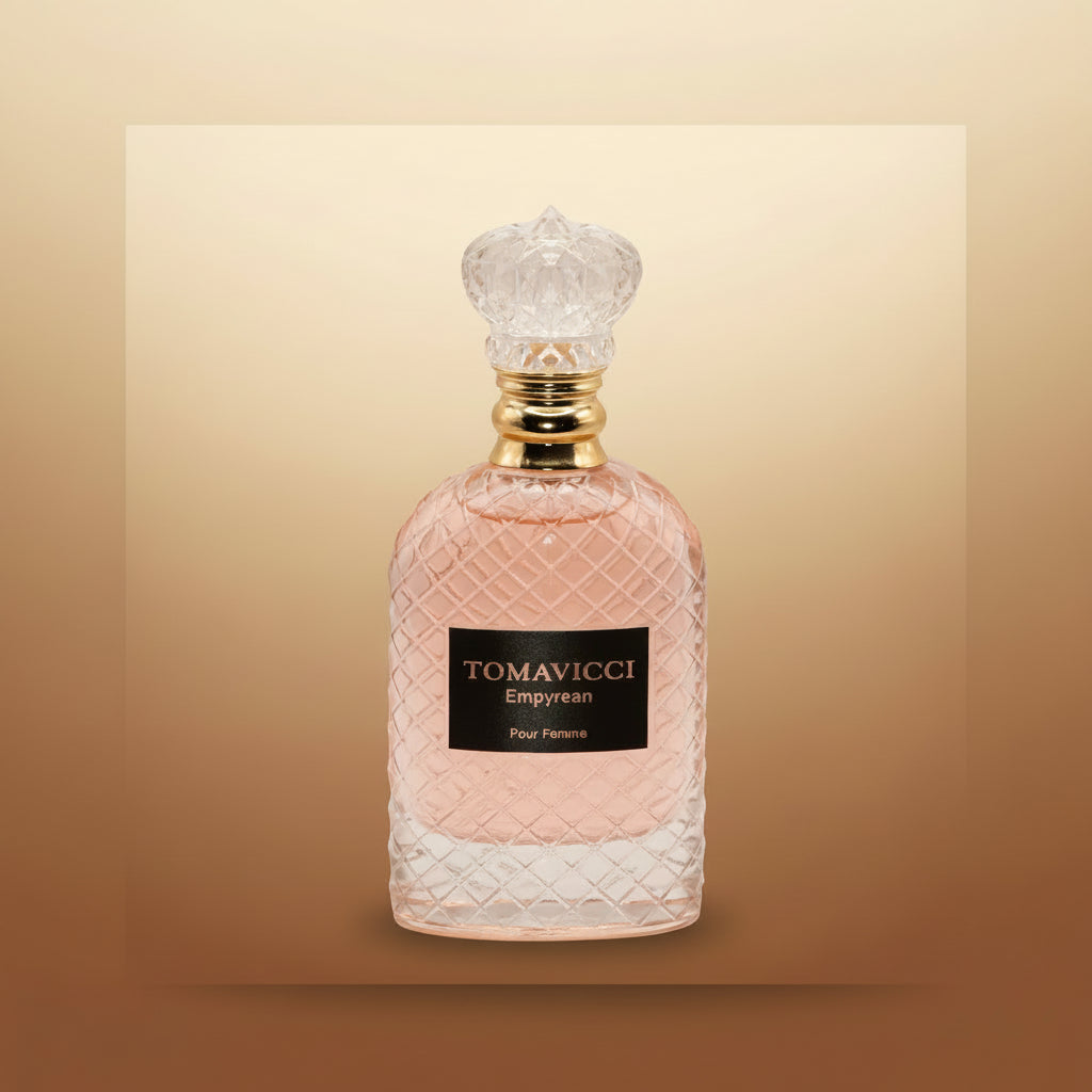 Tomavicci Empyrean Extrait decant bottle, 10ml, amber glass with spray