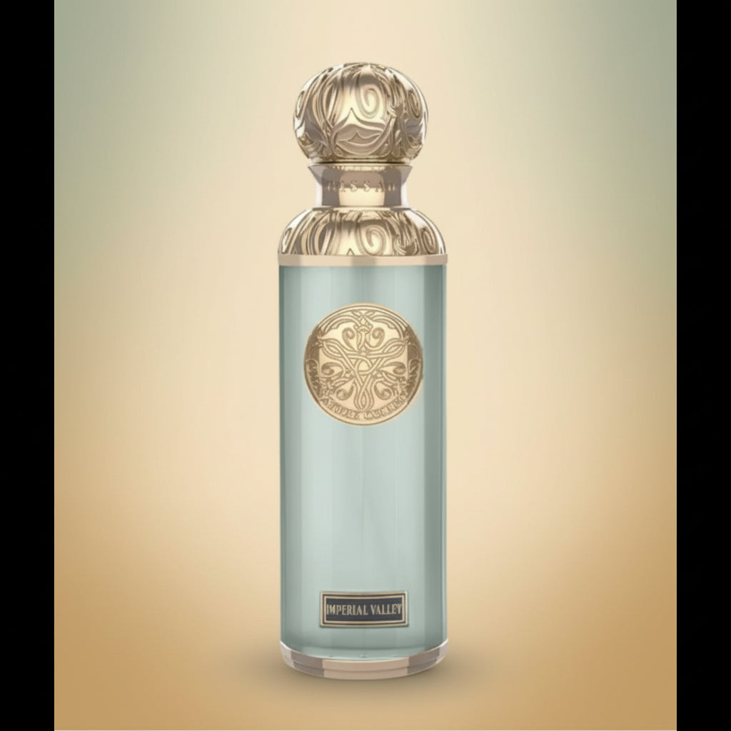 Gissah Imperial Valley decant bottle, 10ml, amber glass with spray