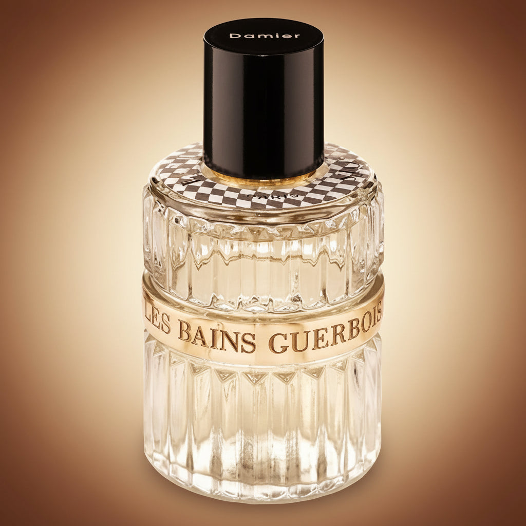 Les Bains Guerbois Damier decant bottle, 10ml, amber glass with spray