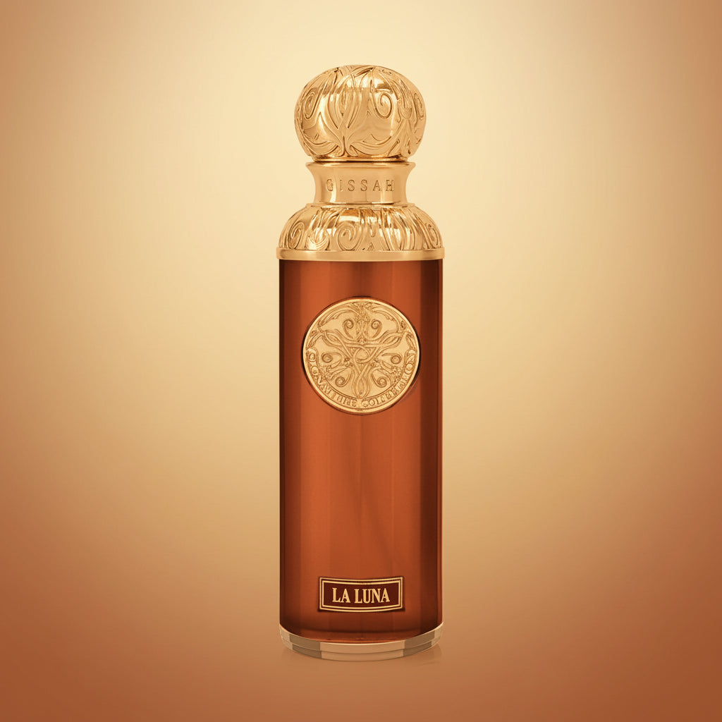 Gissah La Luna decant bottle, 10ml, amber glass with spray